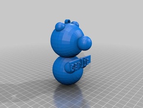 carlies bear keychains customized 3d print model - Mito3D