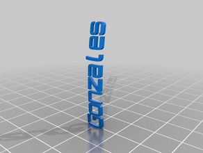 gonzales foguete decoração personalizado 3d print model - Mito3D