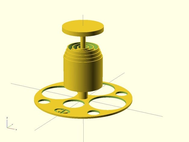 çok kuru 10 şişe organizasyon asciugare bottiglia cd tutucu puck3d desteği 3D print model - Mito3D