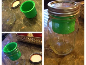 frasco de vidro divisor cozinha e sala jantar bola bento bnto recipiente cuppow jar mason 3d print model - Mito3D