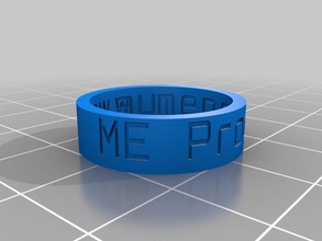me toque anéis personalizado 3d print model - Mito3D