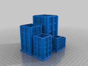 nesting tardis containers doctor 3d print model - Mito3D