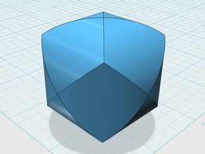 sich schneidende Zylinder math zylindrisch mathematische Kunst Mathe-Kunst 3d print model - Mito3D
