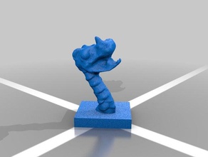 yet another dragon head 3d print model - Mito3D