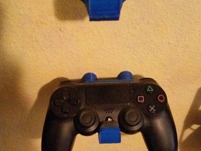 ps4 playstation controller wall mount video games 3d print model - Mito3D