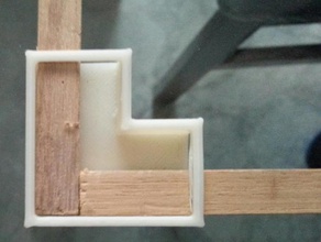 wood stand 90 diy bracket 3d print model - Mito3D