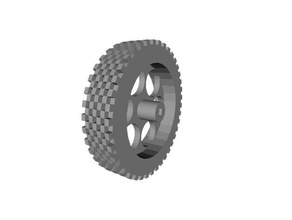 28byj-48 stepper motor wheel robotics wheels 3d print model - Mito3D