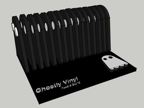 ghostly vinyl record stand ghostlyvinyl 3d print model - Mito3D