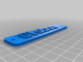 globusmy personalizado namensschild 3d print model - Mito3D