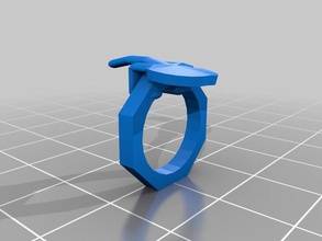 anello di barretta anelli creativo mano gioielli scultura 3d print model - Mito3D