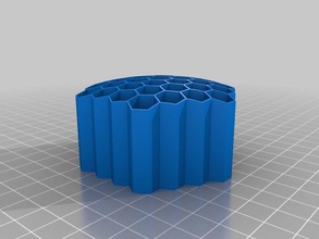 faisal honeycomb pencil holder organization customized 3d print model - Mito3D