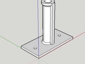 wall mount filament spool holder 3d printer accessories 3d print model - Mito3D