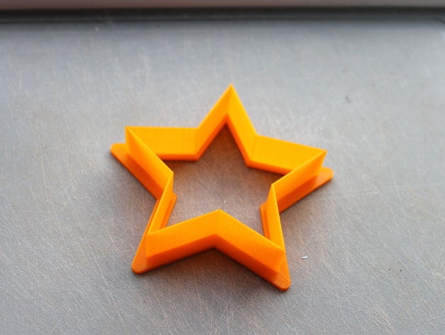 cookie-cutter - 5-Punkt-Stern Küche und Esszimmer cookie cutter Stern 3D print model - Mito3D