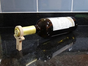 cabeça de vinho cozinha e sala jantar iceboxchallenge a frigorífico stickman suporte 3d print model - Mito3D