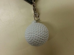 golf Anahtarlık top mükemmel anahtar 3d print model - Mito3D