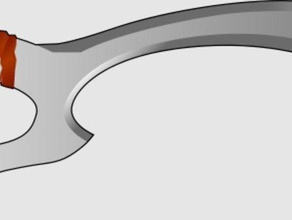 laser cut klingon mek'leth replica dagger enterprise mekleth star trek sword 3d print model - Mito3D
