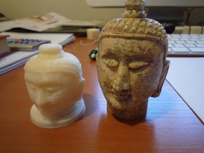buddha head base other 3dscan ornament 3d print model - Mito3D
