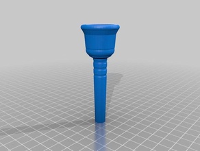 bass trumpet mouthpiece music customized 3d print model - Mito3D