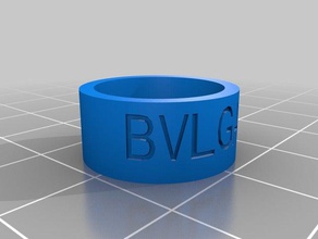 bvlgari los anillos personalizado 3d print model - Mito3D
