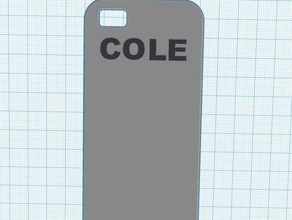 cole's iphone 5c case 3d printing iphone5c 3d print model - Mito3D