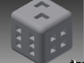 square 6 side dice 3d printing 3d print model - Mito3D