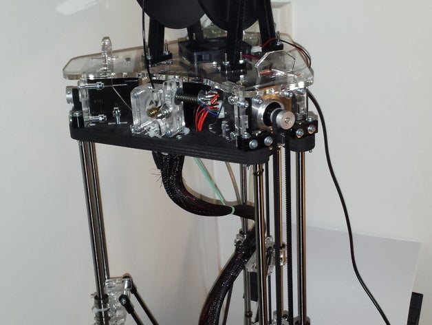 suporte bobine verticale despeje micro delta Impressora 3d acessórios a udelta 3D print model - Mito3D