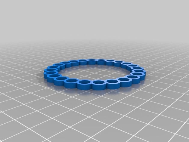 lâmpada led ring decoração 3D print model - Mito3D