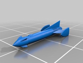 fireball xl5 Fahrzeuge gerry anderson Raumschiff 3d print model - Mito3D