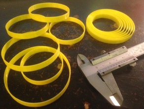 quick-printing bracelet sizers jewelry measure measurement size sizer 3d print model - Mito3D