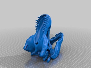 t-rex skull regrouped animals bone dino dinosaur jaw maker raptor rex 3d print model - Mito3D