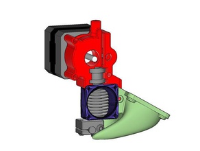 e3d-v6-40-mm-fan-duct extruder nema-17-motor 3d-Drucker-Extrudern 2up 3up - Lüfter e3d e3d-v6 fan-duct j-Kopf jhead j Kopf prusa i3 3d print model - Mito3D