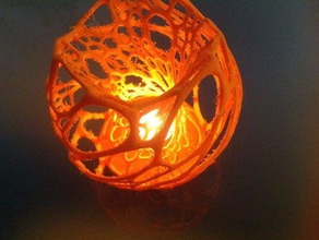 cellular lamp bottom sculptures 3d print model - Mito3D