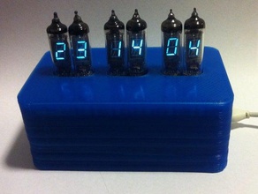 iv-3 tube clock case office 3d print model - Mito3D