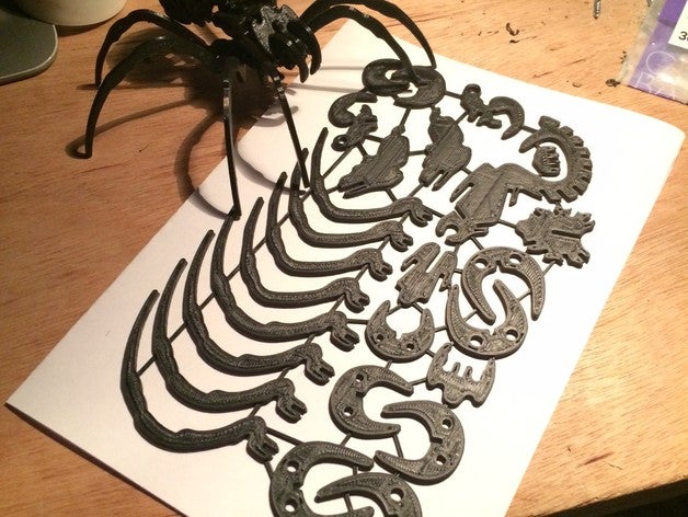 spider kit animaux de puzzle l'araignée la tarentule 3D print model - Mito3D