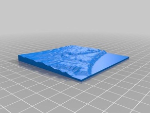 bournemouth topographische Modell lernen Geodäsie Geographie Karte Berg relief Gelände Topographie 3d print model - Mito3D