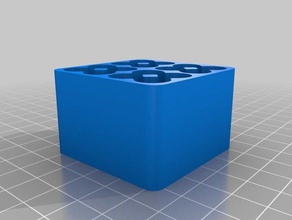 aaa battery tray organization customized 3d print model - Mito3D