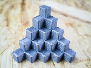 5mm calibration cube steps pyramid 3d printing tests test printer 3d print model - Mito3D