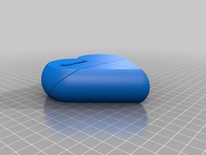 mon personnalisés pré-cœur secret de la boîte l'art interactif personnalisé 3d print model - Mito3D