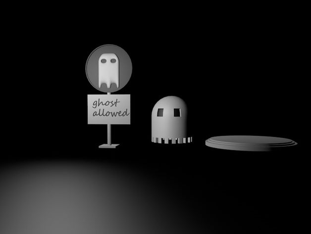 fantasmal de vinilo soporte accesorios signos y logotipos ghostlyvinyl 3D print model - Mito3D