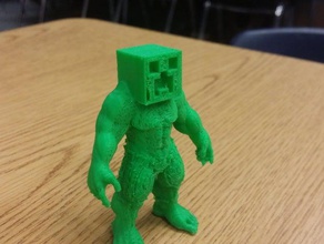 hulk creeper le creature minecraft 3d print model - Mito3D