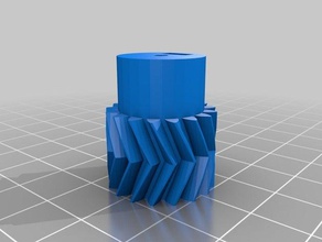 my customized parametric herringbone gear small 3d printer extruders 3d print model - Mito3D