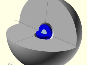 trinity Gerät plutonium-Kern Geschichte Kernenergie Physik den zweiten Weltkrieg 3d print model - Mito3D