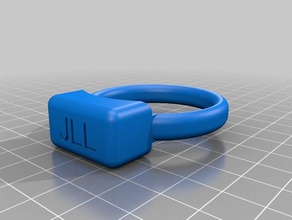 personalized ring jewelry 3d print model - Mito3D