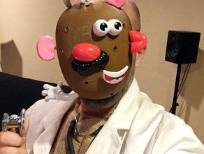 dr cara intercambiables-partes de la máscara halloween el traje mr potato head 3d print model - Mito3D