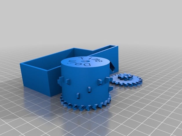 meine angepasste parametrische Musik-box mechanische Spielzeuge kundengebundene 3D print model - Mito3D