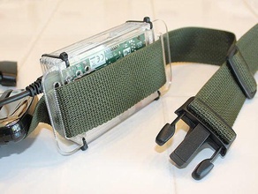 pibow ceinture de la base raspberry pi l'électronique l'acrylique laser lasercut portable wearable computing 3d print model - Mito3D