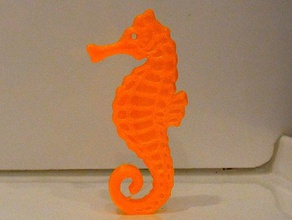 cavalluccio marino - bilanciato così è la sua coda animali animale bagno cartone animato carino decorativo designer figurina pesce divertente cavallo modello novità mare sealife shark unico 3d print model - Mito3D