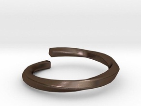 why flat v3 rings jewel jewelry ring twist twisted 3d print model - Mito3D