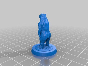 el oso negro de 28 mm la escala d&d, juegos mesa juguetes y accesorios juego 28mm animal no molestar en miniatura rpg tablero 3d print model - Mito3D