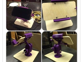 iphone 6+ mounting dock mobile phone 3d print model - Mito3D